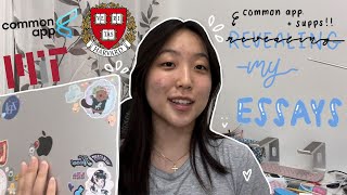 revealing my ESSAYS that got me into mit  harvard  more ‼️  common app  supps [upl. by Aihsinyt]