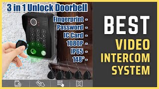 Best Video Intercom  Fingerprint 5in1 Unlock Smart Wifi Door Camera Monitor Intercom Review [upl. by Kannry393]