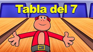 Aprende La Tabla del 7 con El Mono Sílabo Tablas de Multiplicar Video Educativo [upl. by Oswald]