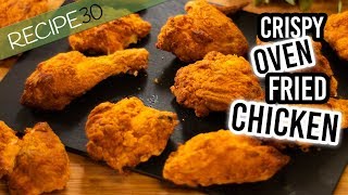 Crispy Oven fried chicken without oil or fat [upl. by Arot657]