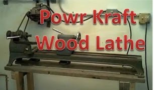 Powr Kraft Wood Lathe amp missing fingers [upl. by Nixie530]