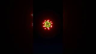 FWsim Shell  Red Strobe Flower Ball w Green Pistil 6quot [upl. by Fidellas]