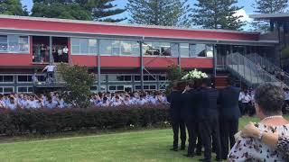 Tom O’Sullivan Funeral Sacred Heart College Haka [upl. by Foah]