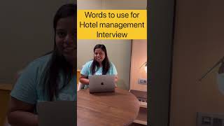 English vocabulary words for Hotel management interview hotelmanagement English shorts [upl. by Anitram]