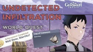 Genshin ImpactWorld Quest  Undetected Infiltration  PART65 [upl. by Atterbury336]