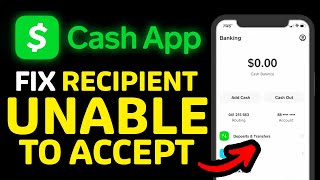 How To Fix The Recipients Account is Unable to Accept Payments Cash App [upl. by Gilbye]