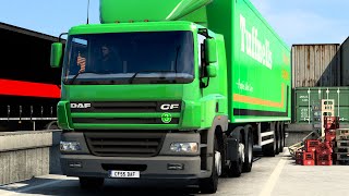 ETS2 daf cf 85 THE BIG GREEN PARCEL MACHINE promods [upl. by Enilesor]