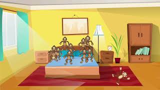 ten little monkeys jumping on bedkidsrhymes [upl. by Roice932]