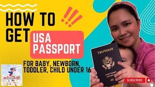 MustDos for US Passport Applications Children Under 16  A Guide to Applying for Minors 2024 [upl. by Acceber]