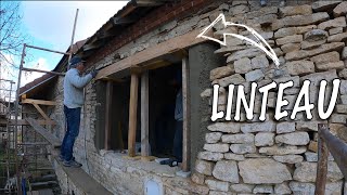 🏚️🌹 ON SOCCUPE DU LINTEAU La fenêtre est prête à être posée  Ruine n Rozes Episode 103 [upl. by Idnahc628]