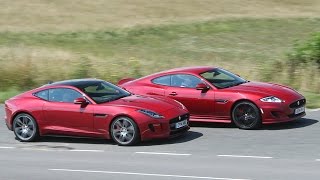 Jaguar XK Dynamic R and Ftype R coupé tested [upl. by Draw]