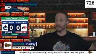 Canucks vs Hurricanes  Reaction and Interaction Live [upl. by Ettenyar]