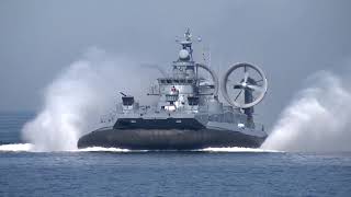 Russian exercise in the Baltic 2020 Zubr hovercraft [upl. by Martinson]