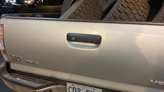 How to install Toyota Tacoma Tailgate Lock [upl. by Eenram]