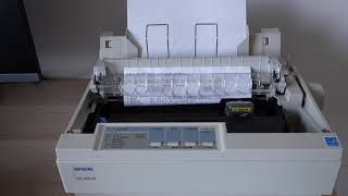 EPSON LQ300 II dotmatrix [upl. by Ailesor]