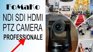 FOMAKO  Camera PTZ IP Professionale  NDI  SDI  HDMI [upl. by Nerad]