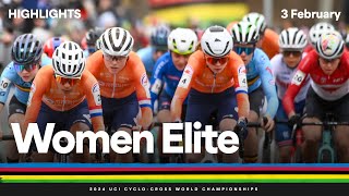 Women Elite Highlights  2024 UCI Cyclocross World Championships [upl. by Canute]