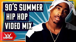 Best of 90s Hip Hop Summer Hits Clean Video Mix  Dj Shinski 2 pac Notorious BIG Snoop dogg Dre [upl. by Nauqan]