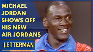 Michael Jordan Shows Off His New Air Jordans  Letterman [upl. by Giess]