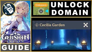 Genshin Impact Cecilia Garden Unlock  Domain Puzzle Guide [upl. by Zannini485]