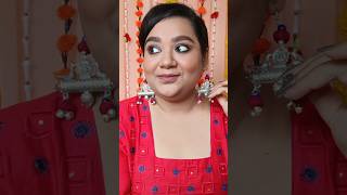 Easy Glam Makeup look for Panchami  Durga Puja look 1  makeupshorts shortvideo [upl. by Ettennor427]