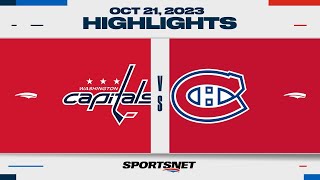 NHL Highlights  Capitals vs Canadiens  October 21 2023 [upl. by Eceryt]