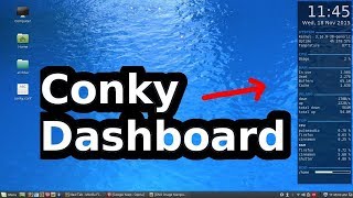 Install the Conky Dashboard on Linux Mint 191 [upl. by Nwadrebma522]