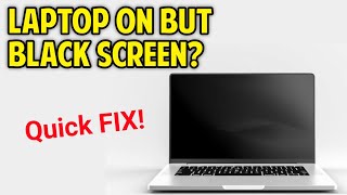 How to Fix Laptop On But Black Screen  Laptop black screen problem [upl. by Jung]