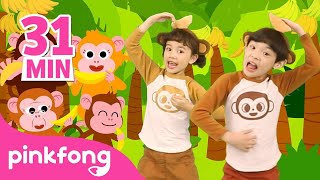 Monkey Banana Dance More and More  Baby Monkey  Dance Along Song  Pinkfong Kids Songs [upl. by Blau213]