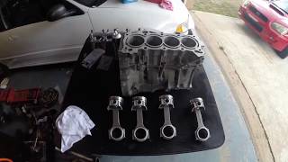 Dserious short block assembly D15 D16 D15B Vtec Turbo vitara build [upl. by Erfert]