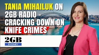 Tania Mihailuk on 2GB Radio  Cracking down on knife crimes [upl. by Abisia]