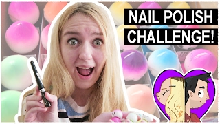 NAIL POLISH ART CHALLENGE  WITH A TWIST [upl. by Nivloc]