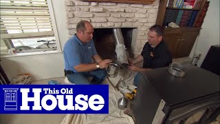 How to Install a WoodBurning Fireplace Insert  This Old House [upl. by Scoles]