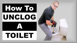 How to Unclog a Toilet Pro Techniques [upl. by Rases335]