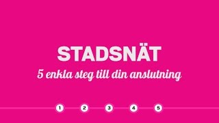 Stadsnät 5 enkla steg till din anslutning av fiber [upl. by Elleuqar]