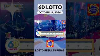 Lotto Result OCTOBER 19 2024 9PM Draw  6 Digit 6D Lotto [upl. by Sej]