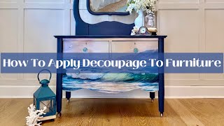 How To Decoupage Furniture Using These EASY Steps [upl. by Satterfield]