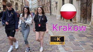 Krakow 4K City Walk 2024 Summer Vibe  Cracow Poland [upl. by Aciruam]