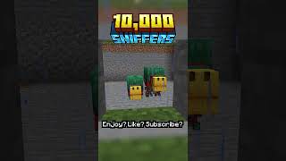 10000 Sniffers is a LOT shorts minecraft minecraftshorts challenge trend [upl. by Tenom]