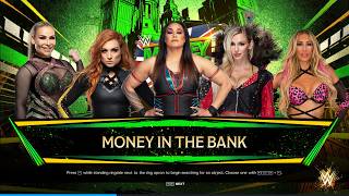 Battle for Money in the Bank  Carmella  Natalya Tamila Charlotte Flair and Becky Lynch [upl. by Peers]