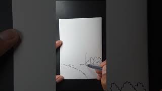 easy drawing landscape drawing [upl. by Tresa]