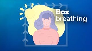 Box breathing relaxation technique how to calm feelings of stress or anxiety [upl. by Arodal]