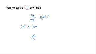 Porovnávání desetinných čísel zadaných v různých tvarech  Matematika  Khan Academy [upl. by Madda]