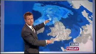 Tomasz Schafernaker has a laugh BBC News 140809 [upl. by Calesta405]