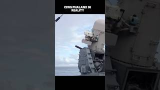 CIWS Phalanx Air Defence in Reality vs Modren Warships shorts [upl. by Alyk659]