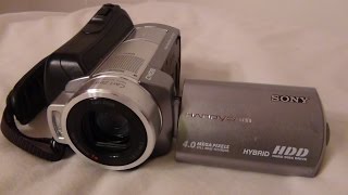 2008 Sony Handycam DCR SR220 Review And Test [upl. by Anerul]