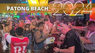 【4K☀️】Phuket Patong Beach 2024 Eve  New Year Party 🎉 [upl. by Eilarol610]