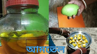 এভাবে ঘরোয়া পদ্ধতিতে আমতেল বানিয়ে খেয়ে দেখুনamtel recipe in bengali amtel [upl. by Ilojna]