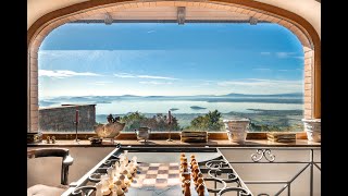 Exceptional scenographic villa with terraces pool garden and dramatic views over Lake Trasimeno [upl. by Toft]