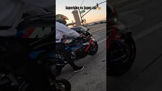 Superbike vs Super car 🤯 youtubeshorts trending viralvideo short shortvideo shorts [upl. by Adiuqal565]